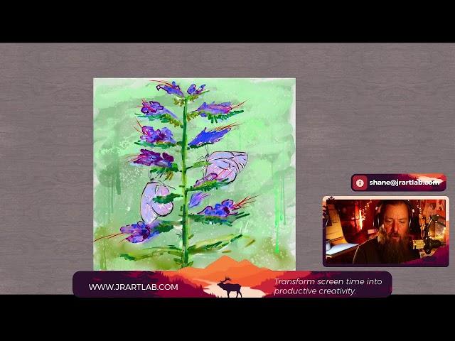 SketchClub JR ART LAB -: Vipers Bugloss (Realistic Paint Studio)