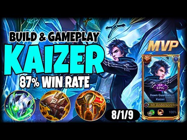 KAIZER HONOR OF KINGS GLOBAL - GRANDMASTER GAMEPLAY | YOU MUST TRY THIS BUILD!