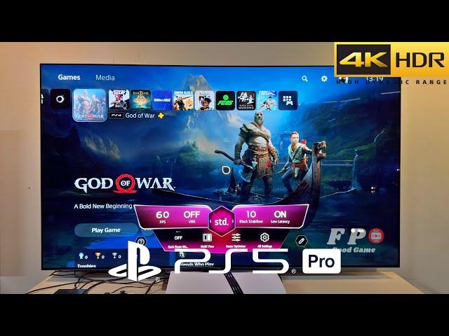 God of War PS5 Pro Gameplay With LG Oled TV 4K (ps4 image enhancement)