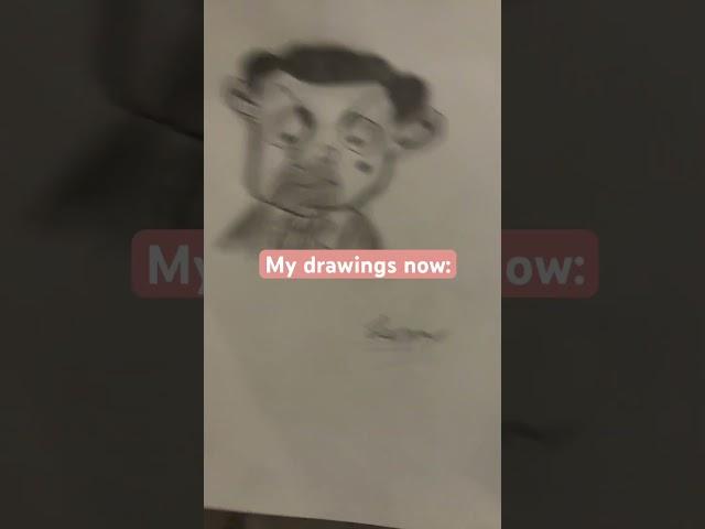 Drawings before vs now! #drawings #artist