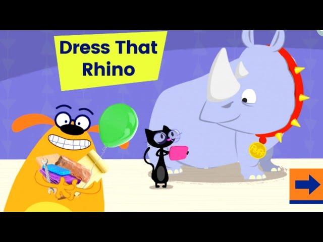 Dress That Rhino  PBS kids game | KIDS ON TV (Mini explorers zone)