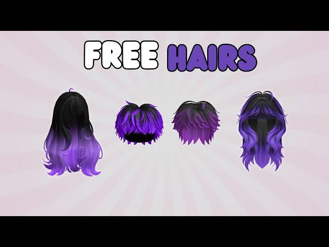 GET 30 FREE PURPLE HAIRS AND ITEMS IN ROBLOX!