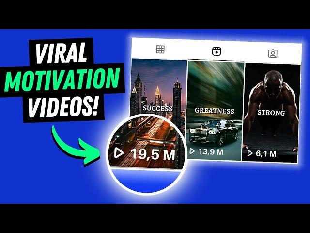 How to Create VIRAL Motivational Videos for MILLIONS of Views