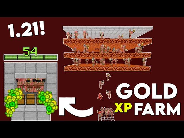 Minecraft Easiest GOLD XP Farm - Tutorial 1.21+