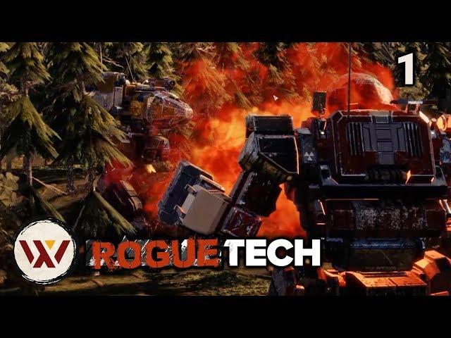 Roguetech #1 - Modded Battletech Let's Play Campaign Gameplay