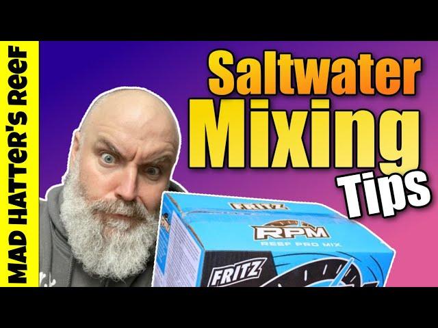 My Top 3 Saltwater Mixing Tips