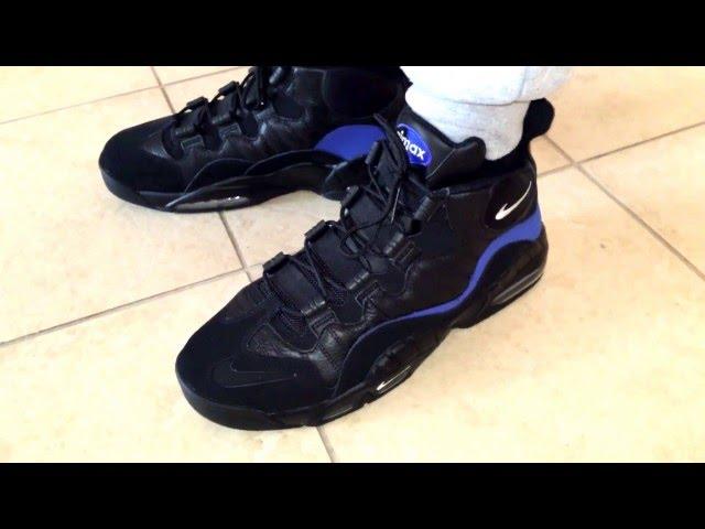 Nike Air Max Sensation "Black & Royal" (Chris Webber) On Feet