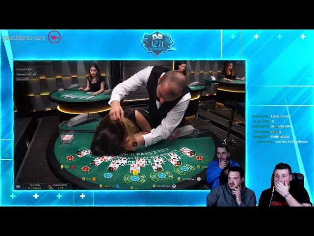 Blackjack Dealer Faints