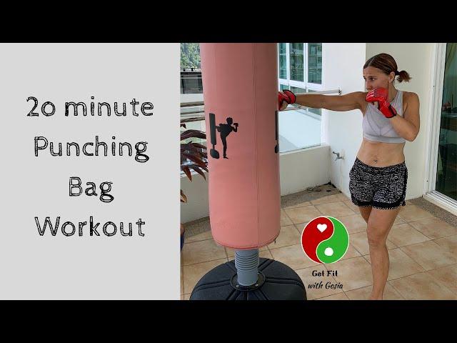 20 Minute Punching Bag Workout For A Total Body Workout!