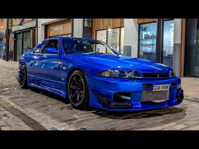 See the Zeroyon Nissan Skyline R33 in Action on a Night Drive!