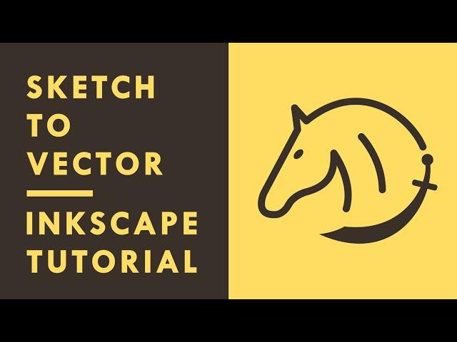 Logo Design Process - Sketch to Vector Design - INKSCAPE Tutorial by Royal Logos