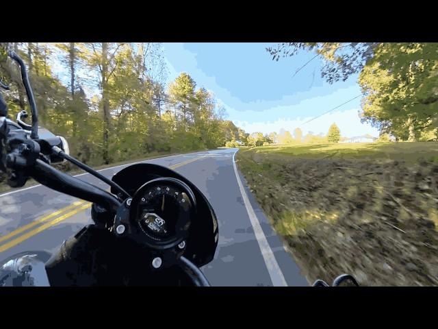 Harley Davidson - Mountain Back Road Riding [Engine Sound Only]