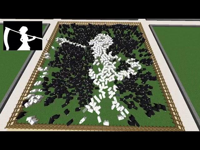 Bad Apple!! played on Minecraft sheep [original]