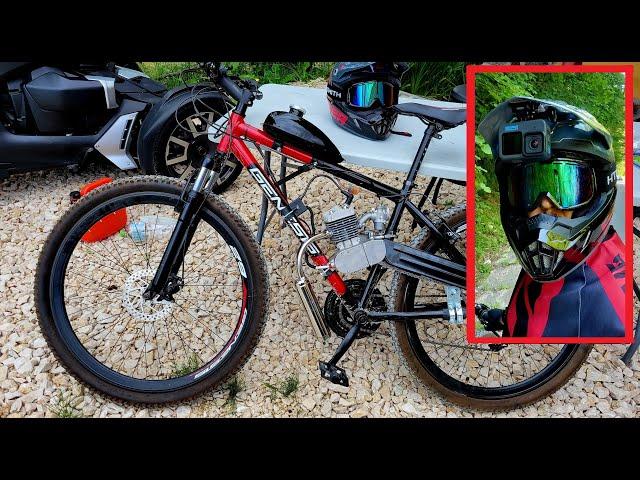 80cc Bicycle Engine on 29" Mountain Bike - Review