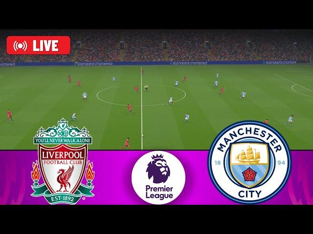 LIVERPOOL vs MANCHESTER CITY LIVE | English Premier League 2024-25 | Watch Along & Football Match