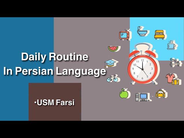 Daily routine in Persian language