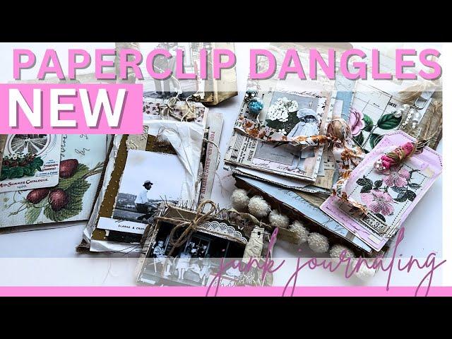 DIY Journal Dangles! Create Vintage Style Paperclip Dangles in Minutes! #creativejournaling