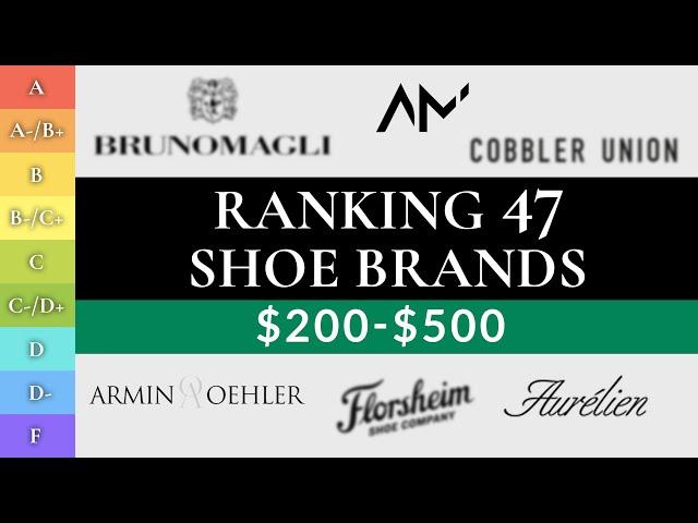 Ranking Best Men's RTW Shoes, $200-500 (47 BEST & WORST Brands!)