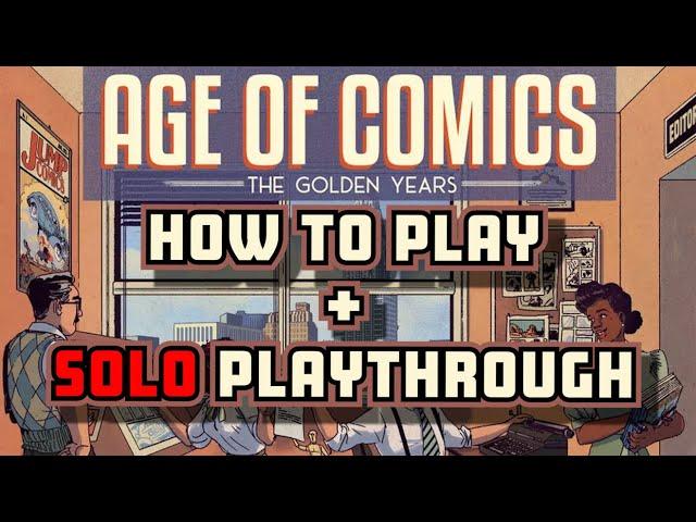 Age of Comics: The Golden Years - How to Play + Playthrough