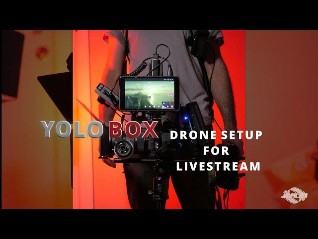 YOLOBOX Drone setup for live stream #Yolobox #Yololiv #Streaming#djidrone#livestreaming