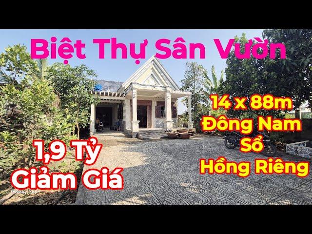 Bán Căn Nhà Biệt Thự Sân Vườn 1200m2 - Có 300m2 Thổ Cư - Tặng Hết Nội Thất - Cây Ăn Trái - Đường 6m