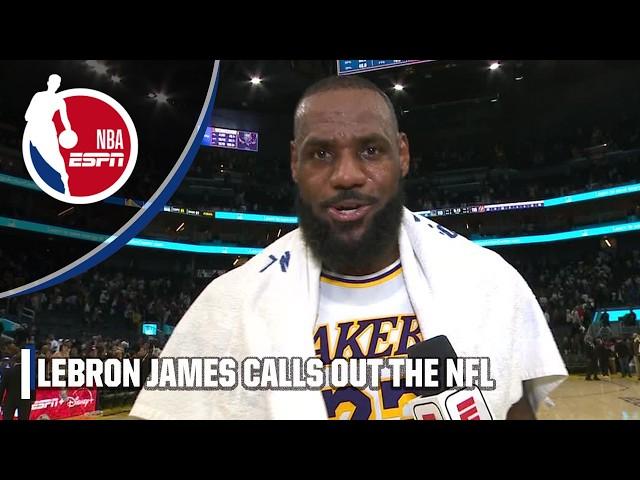 LeBron James CALLS OUT the NFL ️ 'CHRISTMAS IS OUR DAY!'  | NBA on ESPN