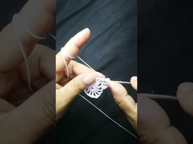Flor de acabamento do vestido de croche infantil inspiração Mary Castro @deboracroche #shorte