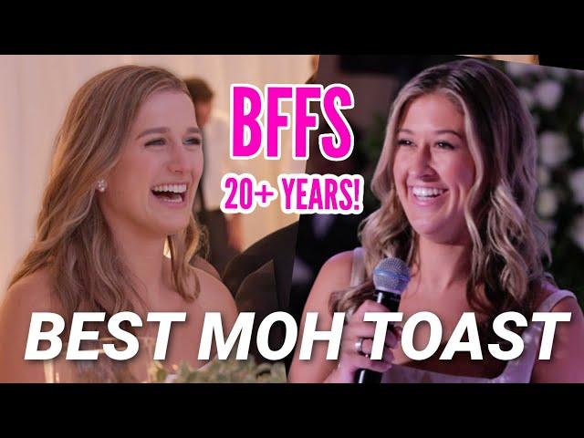 BEST MAID OF HONOR TOAST (BFFS FOR 20+ YEARS!) | VICTORIA GARRICK & AUBREY GAVELLO