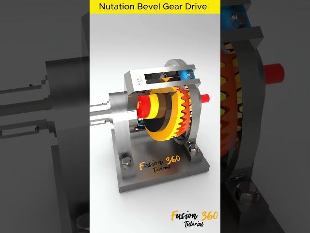Nutation Bevel Gear Drive #cad #solidworks #engineering #mechanical #mechanism #fusion360  #3d