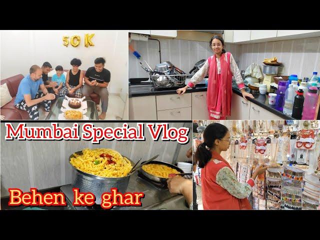 First Vlog From Mumbai / 50K Celebration / Mumbai Special Vada Pav 