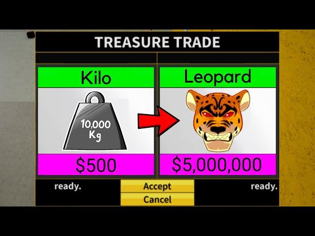 Kilo To Leopard in Blox Fruits! Lucky Trades  (Part 1)