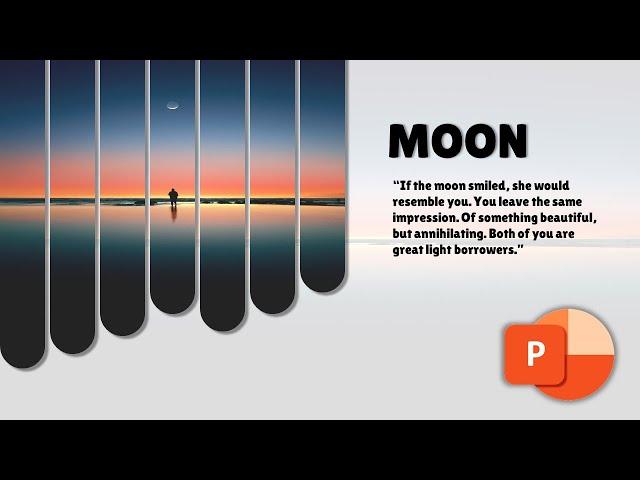 MOON PowerPoint Slide Design