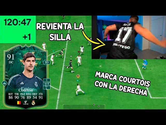 DjMaRiiO PIERDE vs el RIVAL CON COURTOIS DE DELANTERO en la PRORROGA y le MARCA con la DERECHA 