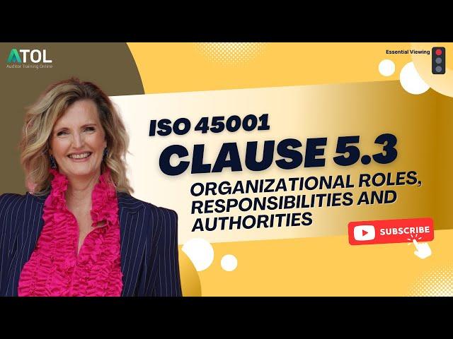 ISO 45001 Clause 5.3 | Auditor Training Online