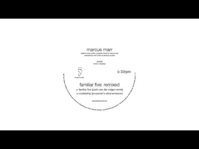 Marcus Marr - Familiar Five (Justin Van Der Volgen Remix)