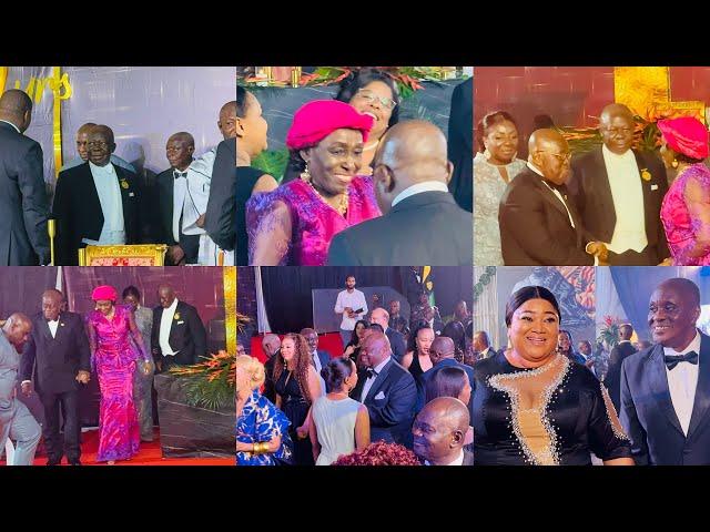 Beautiful!Otumfuo&Lady Julia Surprises Prez Akuffo& Eswatini prime min. with their Dancing skills