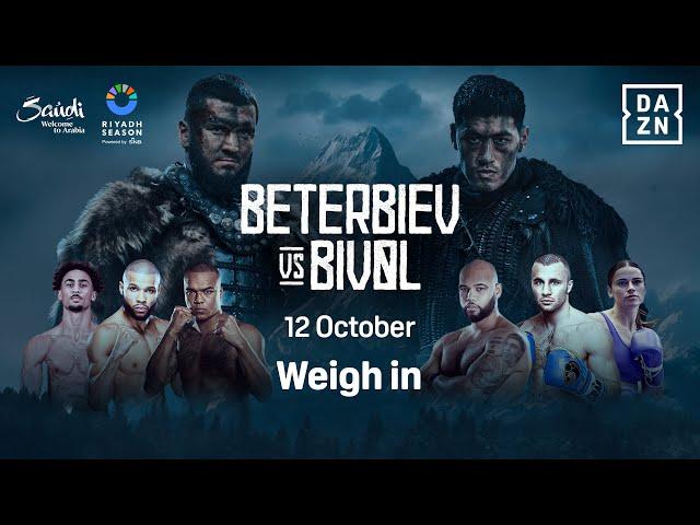 RIYADH SEASON: ARTUR BETERBIEV VS. DMITRY BIVOL WEIGH IN LIVESTREAM