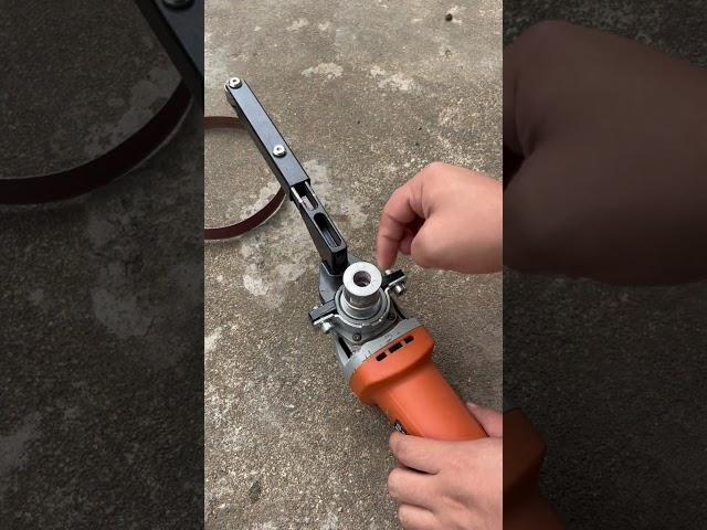 Belt Sander Bracket Angle Grinder Modified Sand Belt #tool #tools #diy #wood #Dynasty