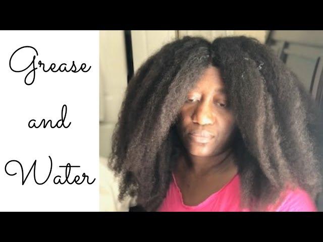 GREASE & WATER HAIR GROWTH SECRET |  Comparing my NATURAL HAIR regimen  (Works 100%)