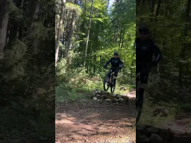 Gap & Drop Jump Session | Hometrail #mtb #mtbtrails #shorts #shortvideo