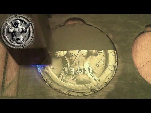 Deadpool Laser Engraving on Painted Slate with a 10W Diode Laser | Easy DIY #Tutorial! #lightburn