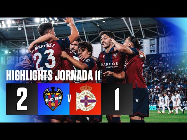 J11 Hightlights del partido Levante UD 2-1 RC Deportivo | LaLiga Hypermotion 2024/25