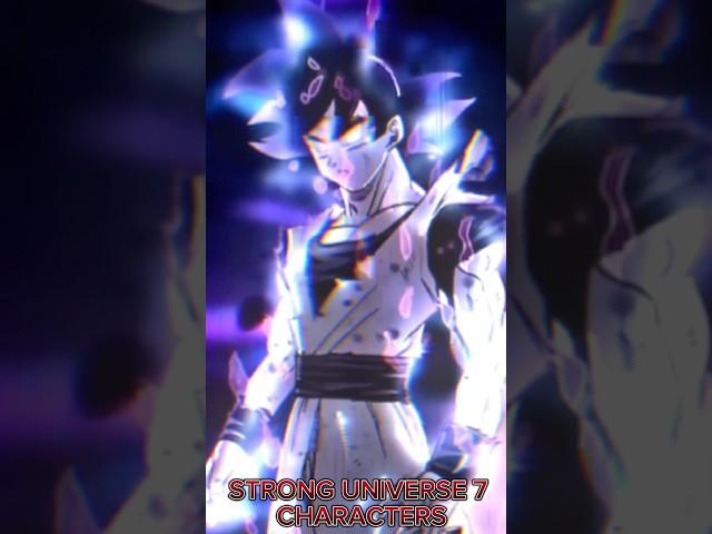 Dragon Ball Universe 7 Strongest Characters #anime #dragonball
