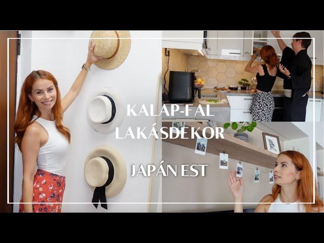 Japán este nálunk - Lakásdekor és kalap-fal | Viszkok Fruzsi