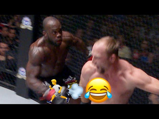Why Are You Running?!  Melvin Manhoef vs. Brock Larson Was MADNESS