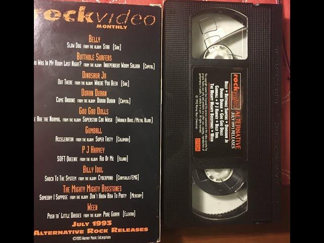 ROCK VIDEO monthly VHS comp July 1993 intro (Warner)