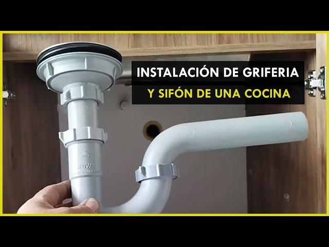 ¿Cómo instalar grifería y sifón de cocina? #Construcción