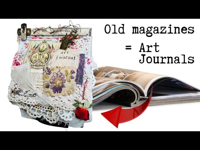 How to prep a magazine in to an art journal