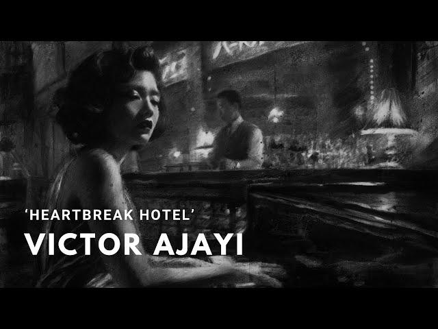 'Heartbreak Hotel' by Victor Ajayi Charcoal Drawing Timelapse Art Demo Tutorial