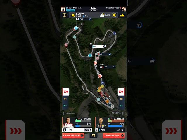 Cutting my opponent from pitstop